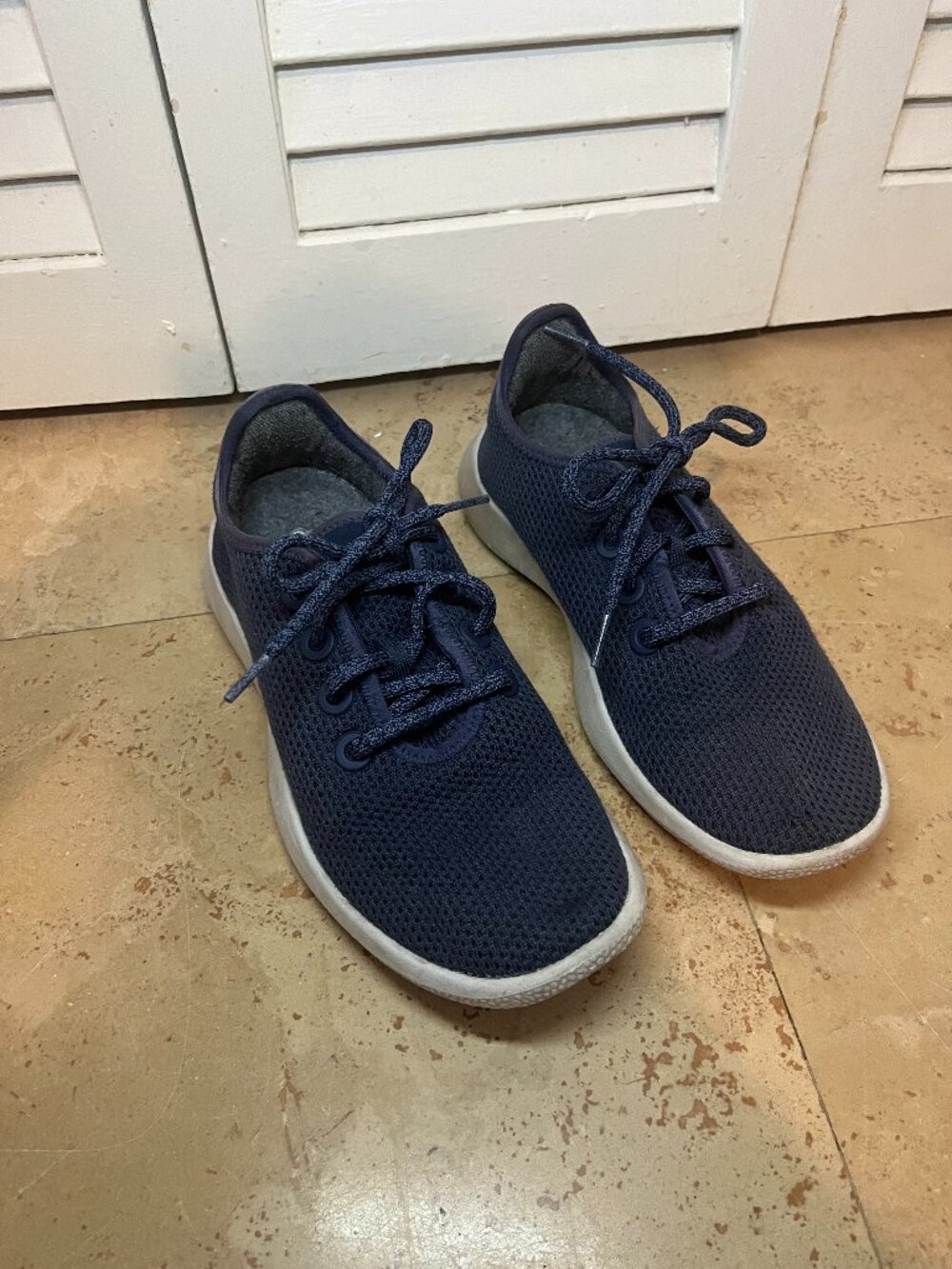 Allbirds Tree Runners Navy Blue Sneakers Women’s 8 TR W8 Lightweight Knit